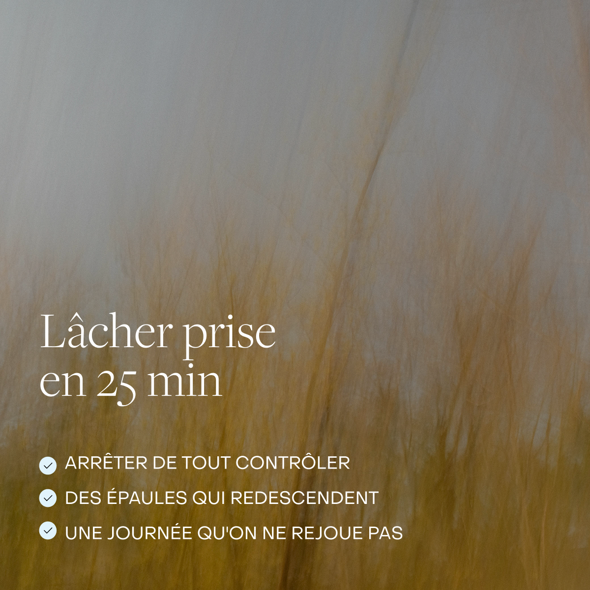 Lâcher prise et libérer les tensions – Hypnose guidée 25 min