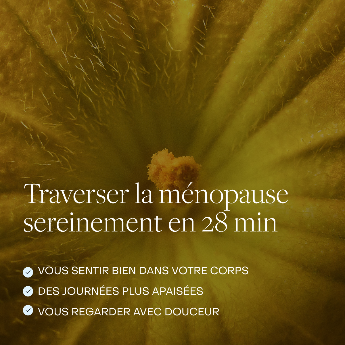 Traverser la ménopause en douceur – Hypnose guidée 28 min